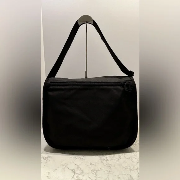 Tumi Black‎ Nylon Leather Trim Alpha Large Flap Unisex Crossbody Messenger Bag - Picture 5 of 16